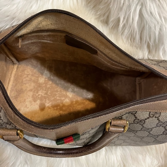 Authenticated Gucci Supreme Web Sherry Boston Ophidia Tote Bag Handbag Purse - Picture 12 of 17